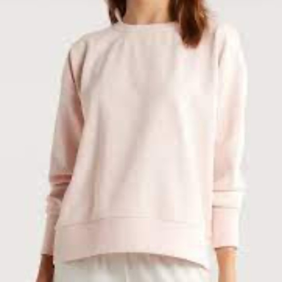 Zella Tops - Zella Super Soft Comfy Plush Ottoman Sweatshirt Perfect Peach Pink::NWT::